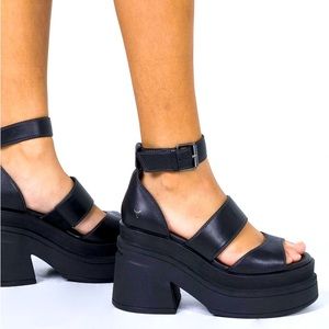 WINDSOR SMITH MATCH LEATHER SANDALS - Size 6